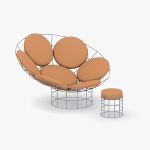 3D - chairs ottomans model