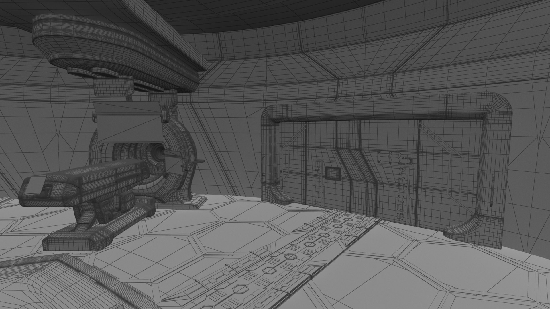 Scifi Futuristic Labratory Control 3D Model - TurboSquid 1509401