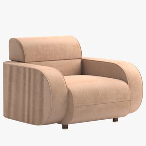 3D Rollins armchair model