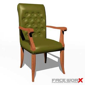 3d armchair chair