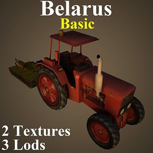 tractor basic 3D model