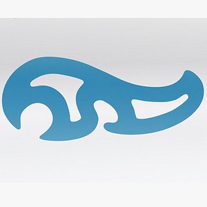 French Curve - 3D Print Ready - Model - B model