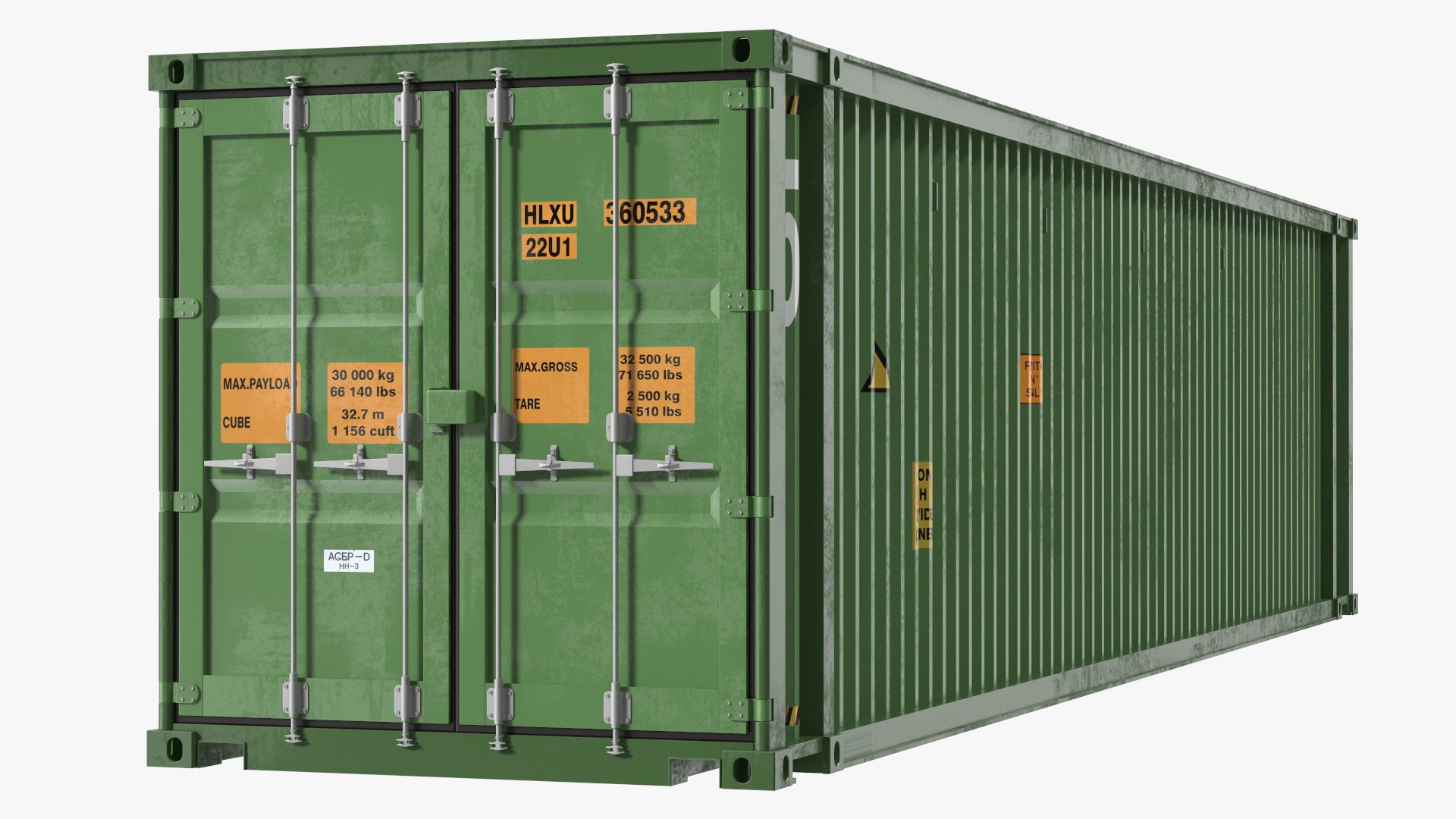 45ft Shipping Container 3D model preview