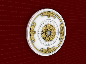3D rosette decorative molding