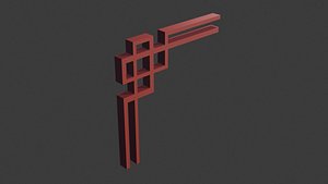chinese ornament motif 7 3D model