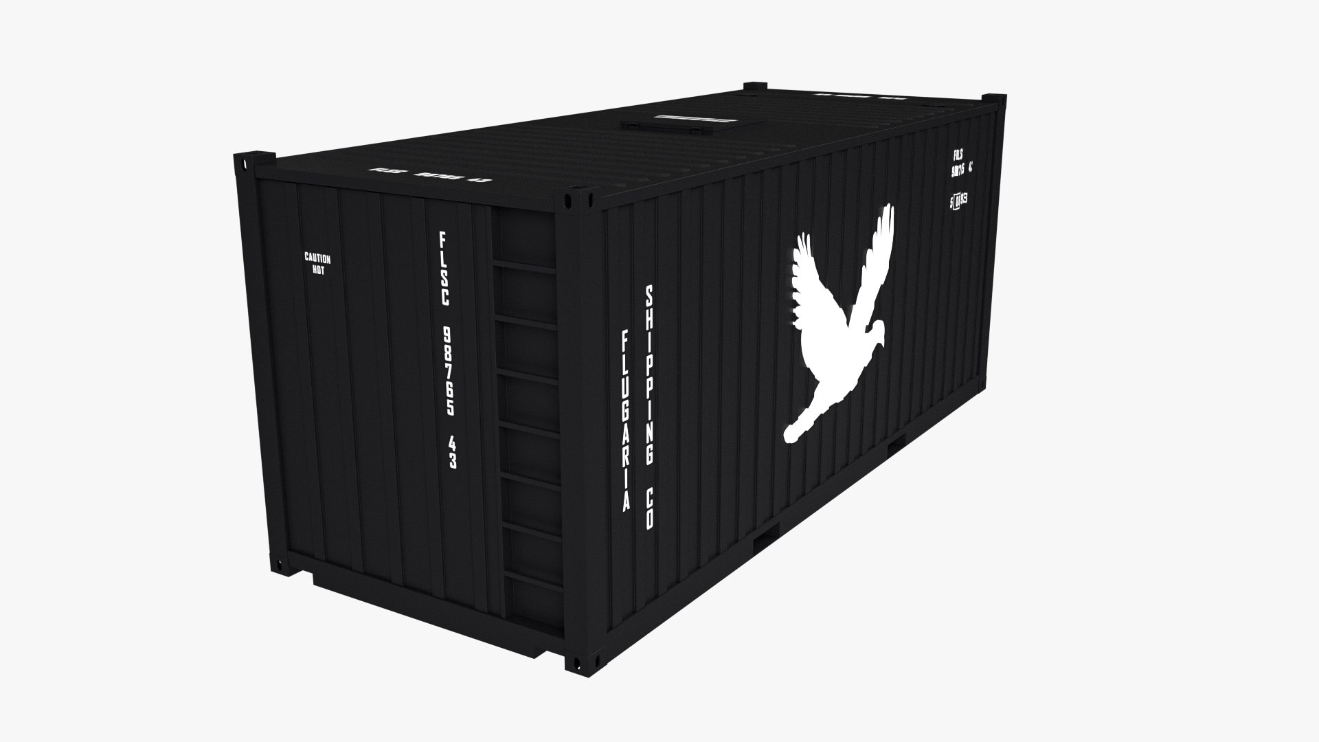 20 ft Bitumen Box Container 3D - TurboSquid 1828447