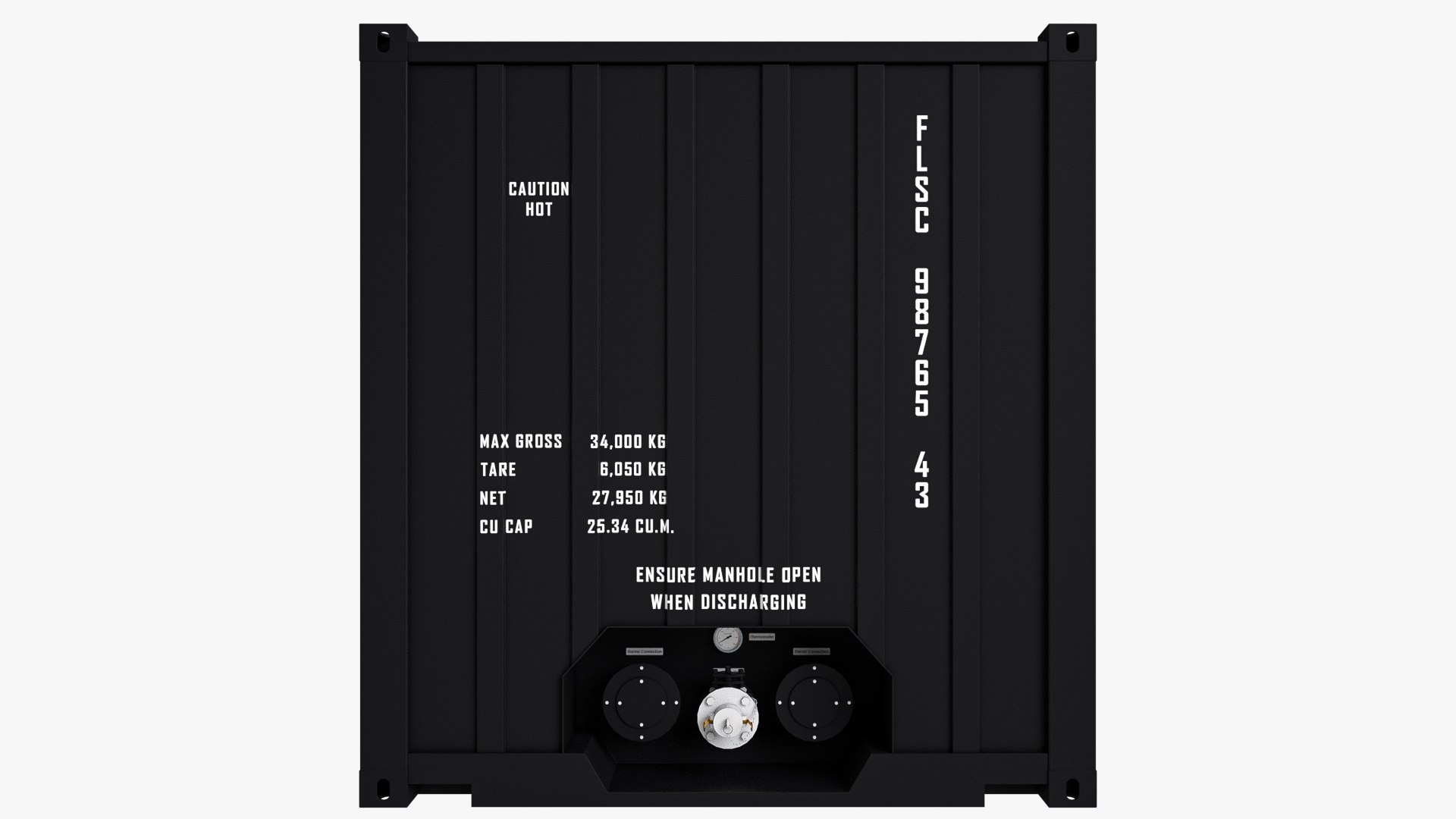 20 ft Bitumen Box Container 3D - TurboSquid 1828447