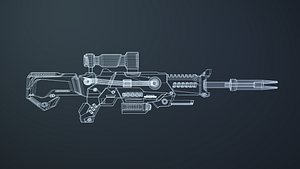 Scifi Rifle Game Ready