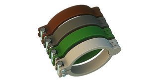 Plastic pipe cable clamp holder