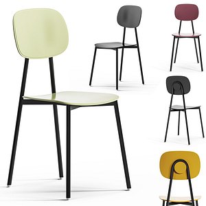 3D Diotti Lollipop Young Metal And Plastic Chairs By Diotti