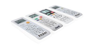 Haier Air Conditioner Remote Controls Set 3D