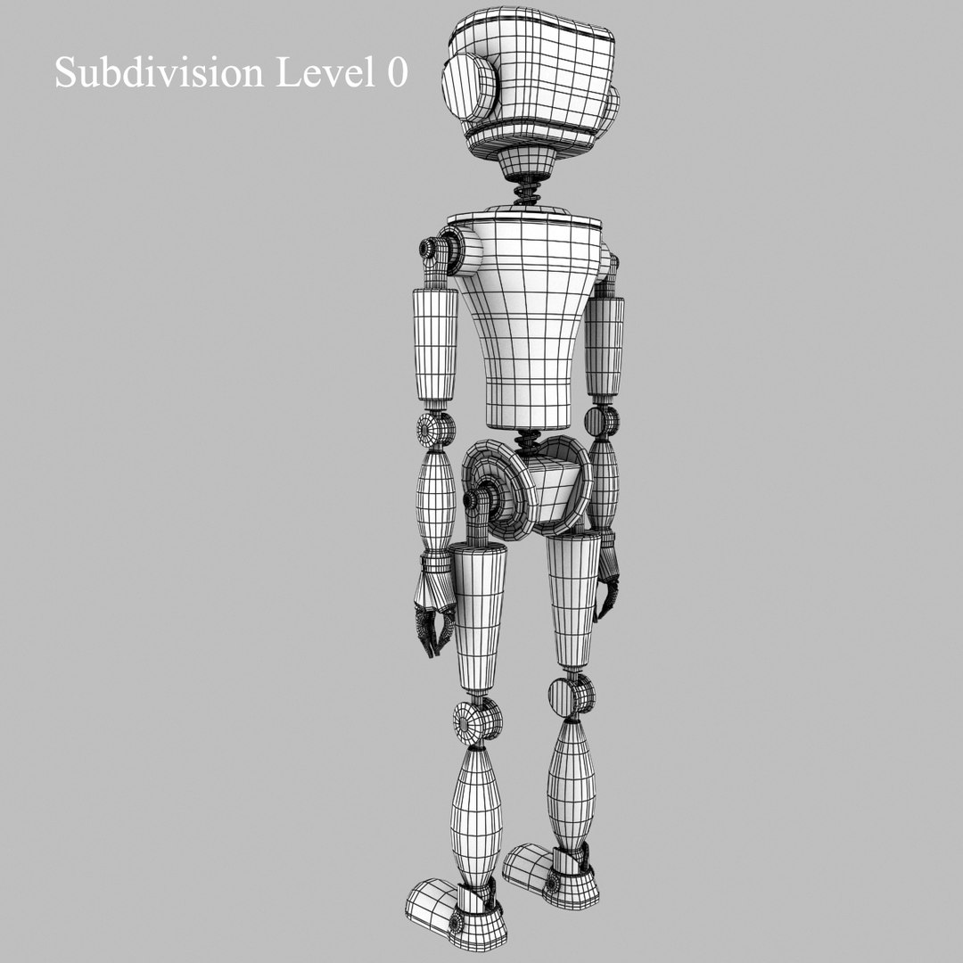 Red Robot 3d Model