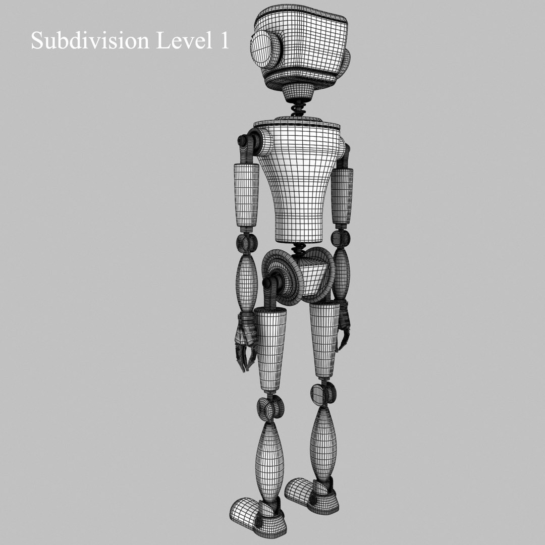 Red Robot 3d Model