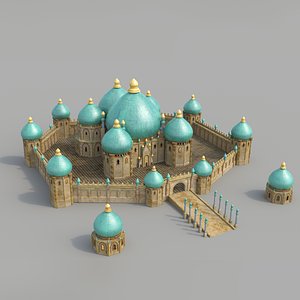 monumental palace bagdad 3d model
