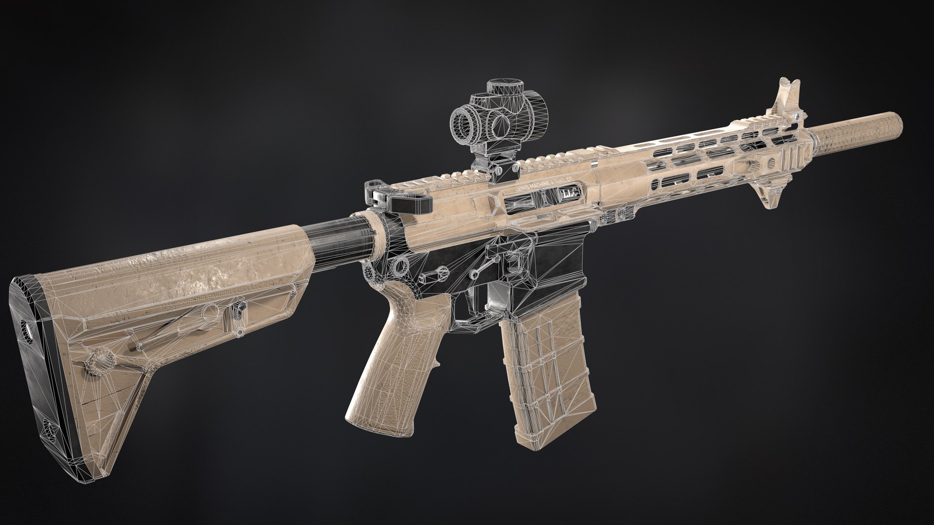 3D Model M4 Assault Rifle - TurboSquid 2090296