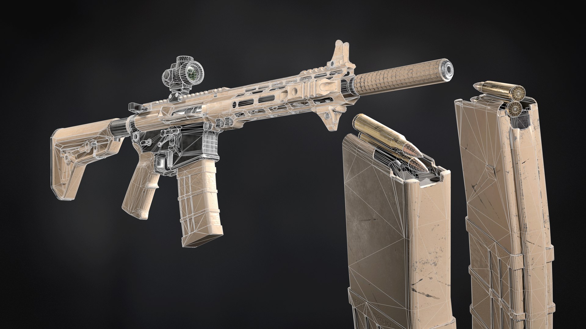3D Model M4 Assault Rifle - TurboSquid 2090296