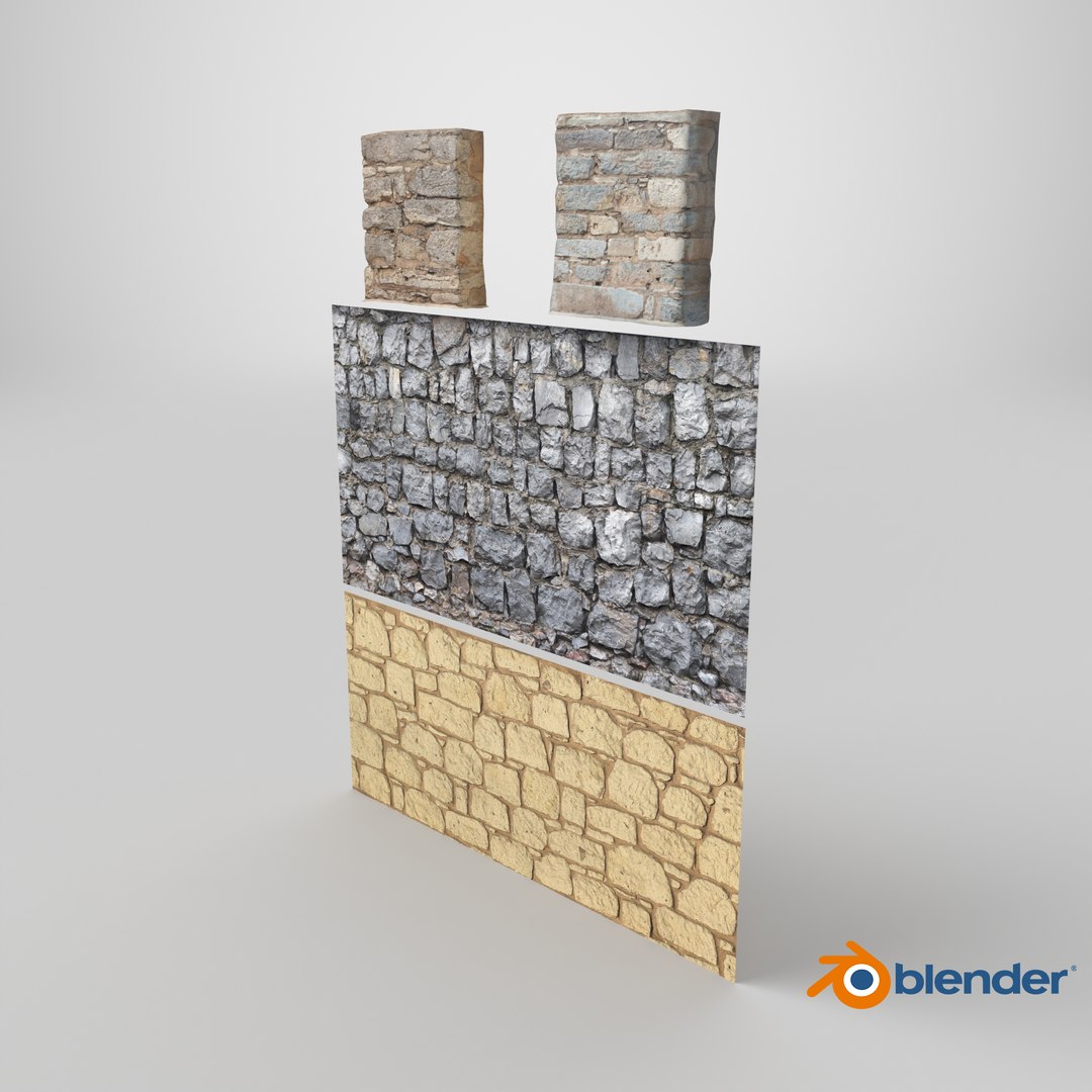 Ancient Walls Collection V2 3D Model TurboSquid 2291061