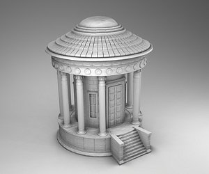 3D greek tower