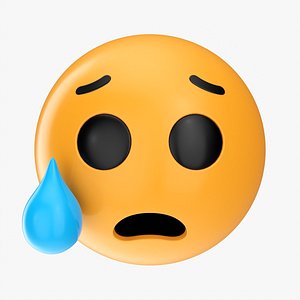 3D Emoji 072 Crying with tear