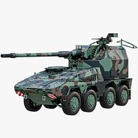RCH 155 - Remote Controlled Howitzer 155 mm Camouflage PBR