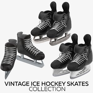 3D vintage ice hockey skates