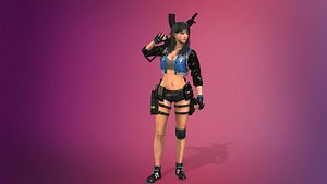 body rig character 3D model
