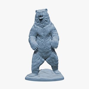 Bear Statue Print Ready