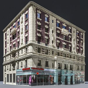 New York old building facade