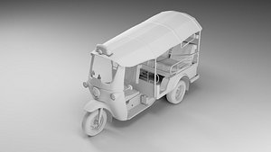 3D tuk-tuk rickshaw