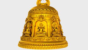 3D model lakshmi temple bell