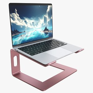 Laptop Notebook on Aluminum Riser Stand