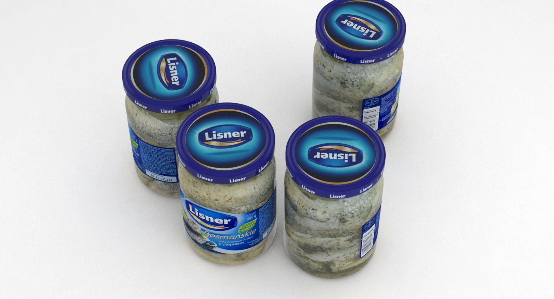 3D lisner herrings jar - TurboSquid 1230387