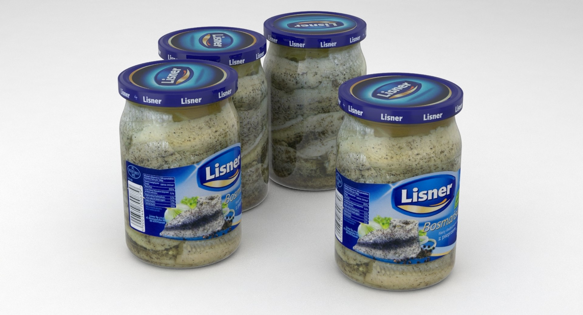 3D lisner herrings jar - TurboSquid 1230387