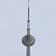 3D tianjin radio television tower model