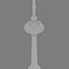 3D tianjin radio television tower model