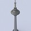 3D tianjin radio television tower model