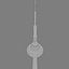 3D tianjin radio television tower model