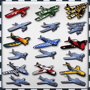 Air Plane Pack 9 Models With LODs