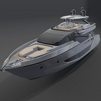 Riva 82 Diva  Luxury Motor Yacht 3D