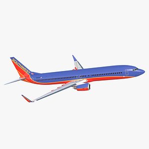 3D boeing 737-900 southwest airlines model
