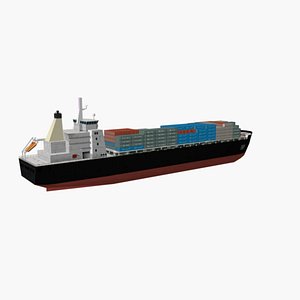 container ship 3d model