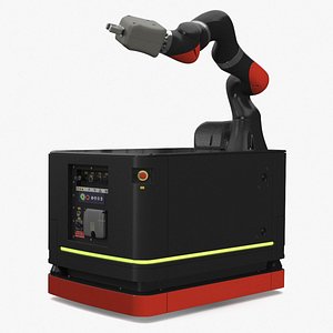 3D Autonomous Robot Hand with Manipulator Rigged for Maya