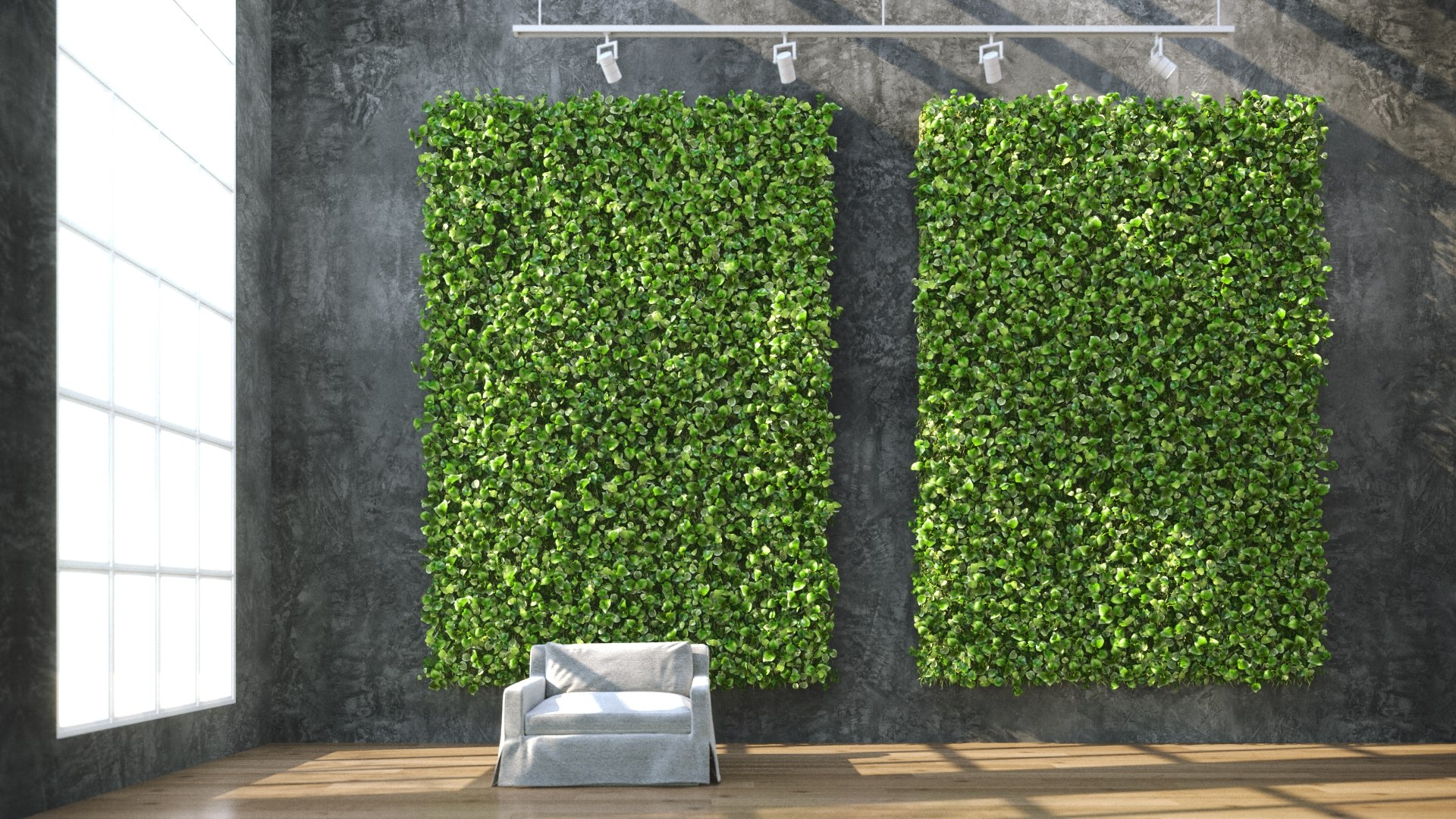 3D Model Vertical Garden Wall Set 2 - TurboSquid 1790577