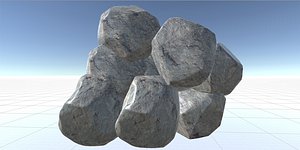 nature rock 3d max