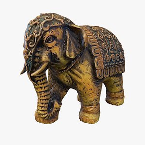 elephant figurine 3D model