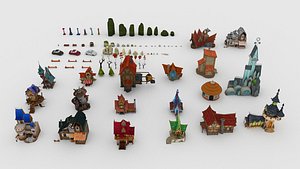 Fantasy Medieval Village Pack