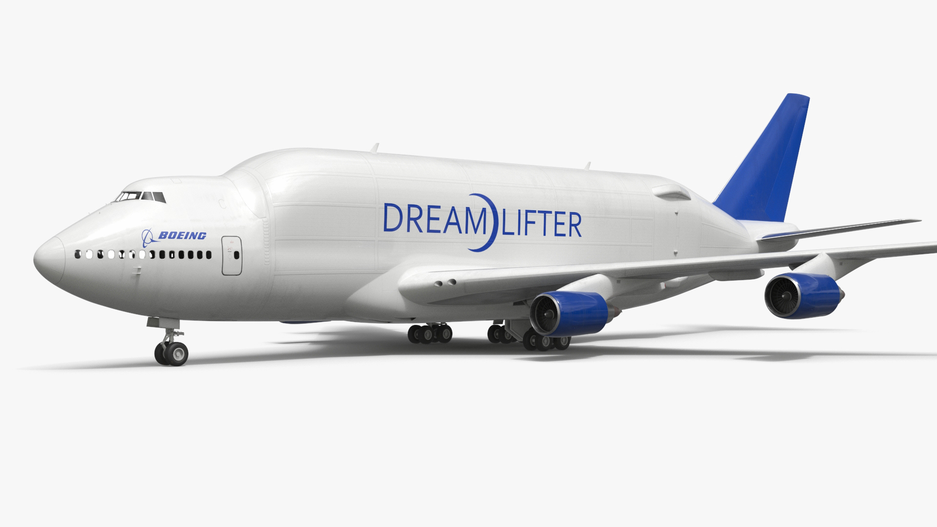 Boeing 747 Dreamlifter Cargo Aircraft Simplified 3D Model - TurboSquid ...