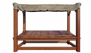 3d medieval stall model