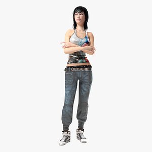 Amaia, female 3D character