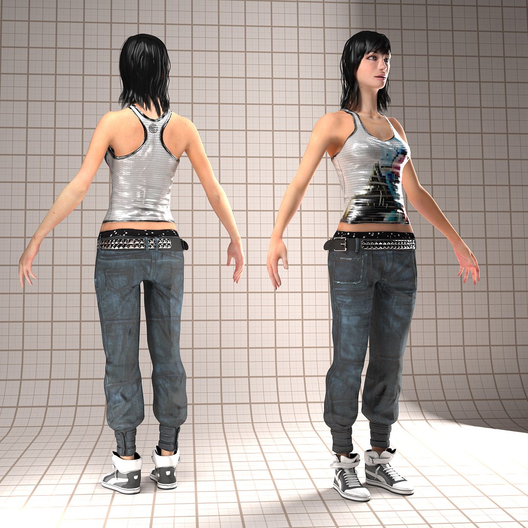 3d female character